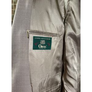 Orvis Sports Jacket Mens Size 44L Wool Blend Taupe Lightweight Semi to Formal